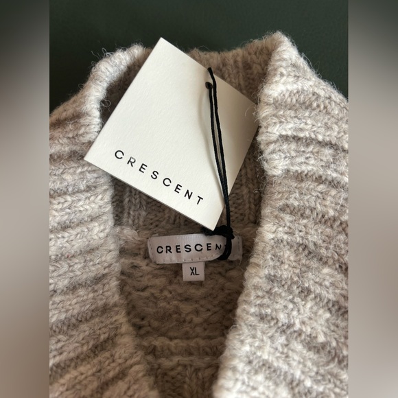 Lena Mock Neck Cropped Sweater by CRESCENT - Picture 7 of 13